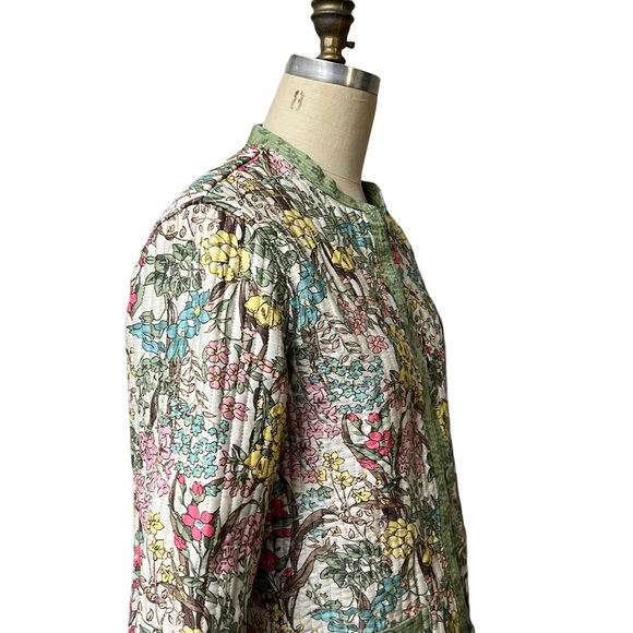 Cottagecore Appleseeds Quilted Jacket Reversible Floral Small - Picture 5 of 11